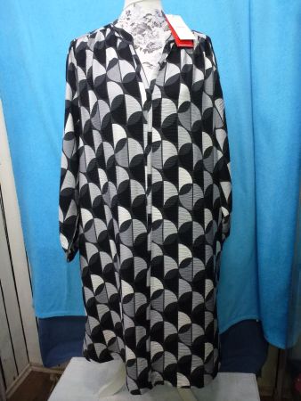 S OLIVER KLEID NEU ETIKETT LANGARM VISCOSE LANGE FORM EDLE