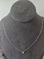 585 Gold Solitaire Diamanten 0.20ct Kette TOP Qualität