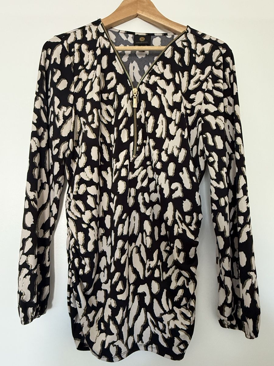 Camicette: Damenbluse JM Collection Leo Print gr M/l – Usato da Belp venduto da Lu96