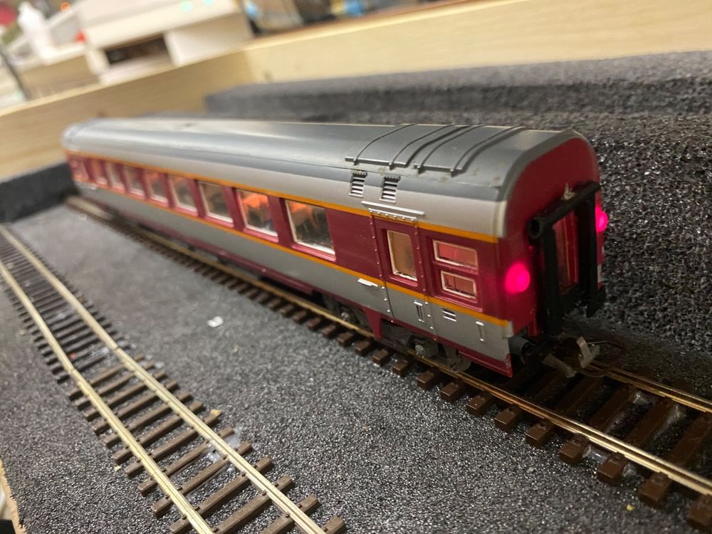 LS MODELS 40085DC Set de tres coches Etendard, SNCF, Modelismo