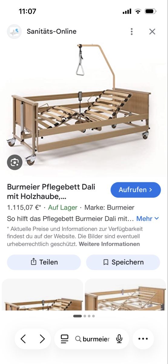 Lits: Pflegebett Burmeier Dali – D'occasion à Burgdorf par gab_bf55 2