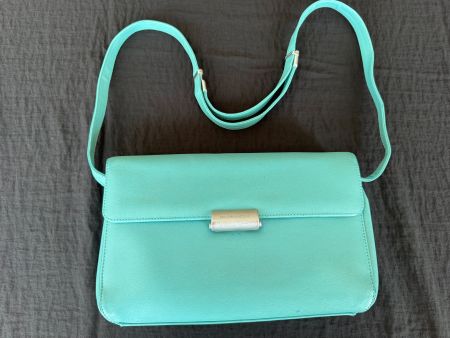 Mandarina Duck Handtasche / Umhängetasche aus Leder – Türkis