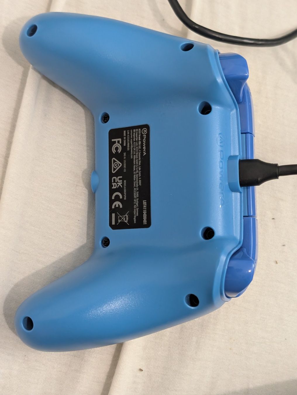 Microsoft Controller: Controller per Xbox cablato blu ottimo stato. – Usato da Lugano venduto da c42_d5hr 5