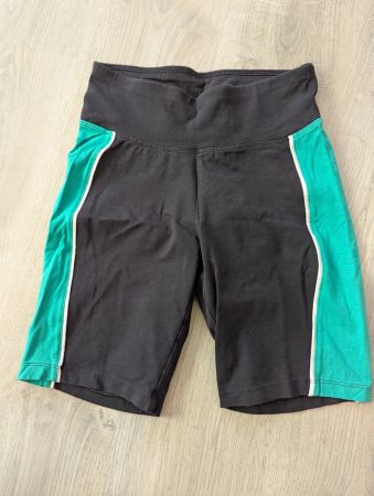 Sportliche Damen Shorts Gr. 36/38 bpc schwarz/grün/weiss