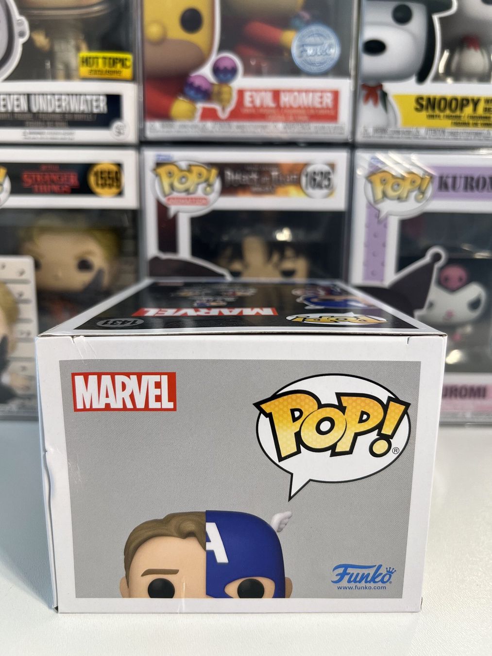 Funko Statuette: Funko POP! Marvel Split Steve Rogers / Captain America – Nuovo e nell'imballaggio originale da Le Mouret venduto da perfectbijou 4