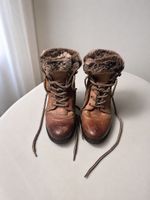 Buffalo Winterstiefeletten Gr. 38 – Echtleder, Kunstfell