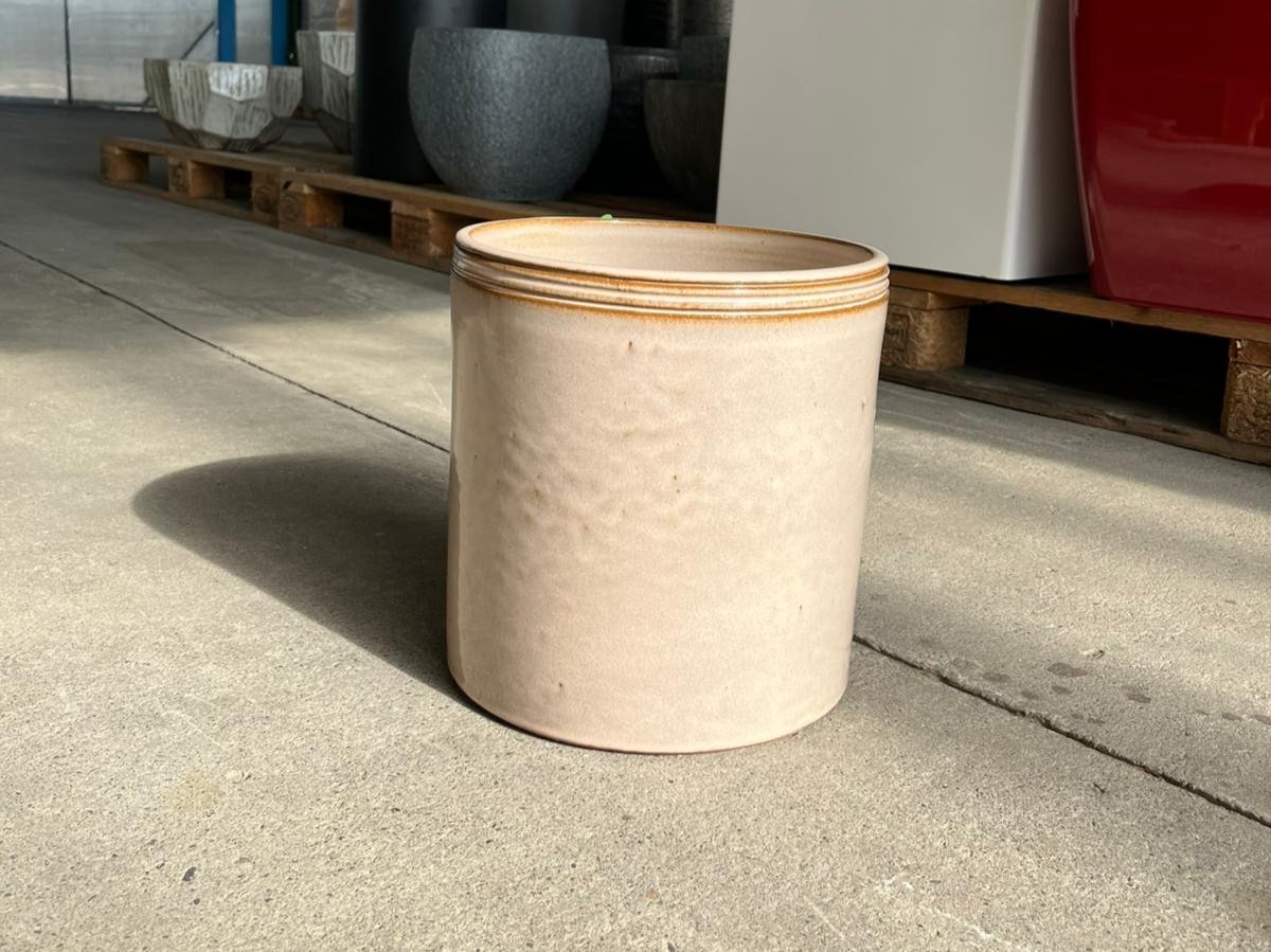 Vasi per fiori: Pflanztopf beige glasiert  Ø24/26 – Nuovo (secondo la descrizione) da Allmendingen b. BE venduto da Luwasa.Interhydro