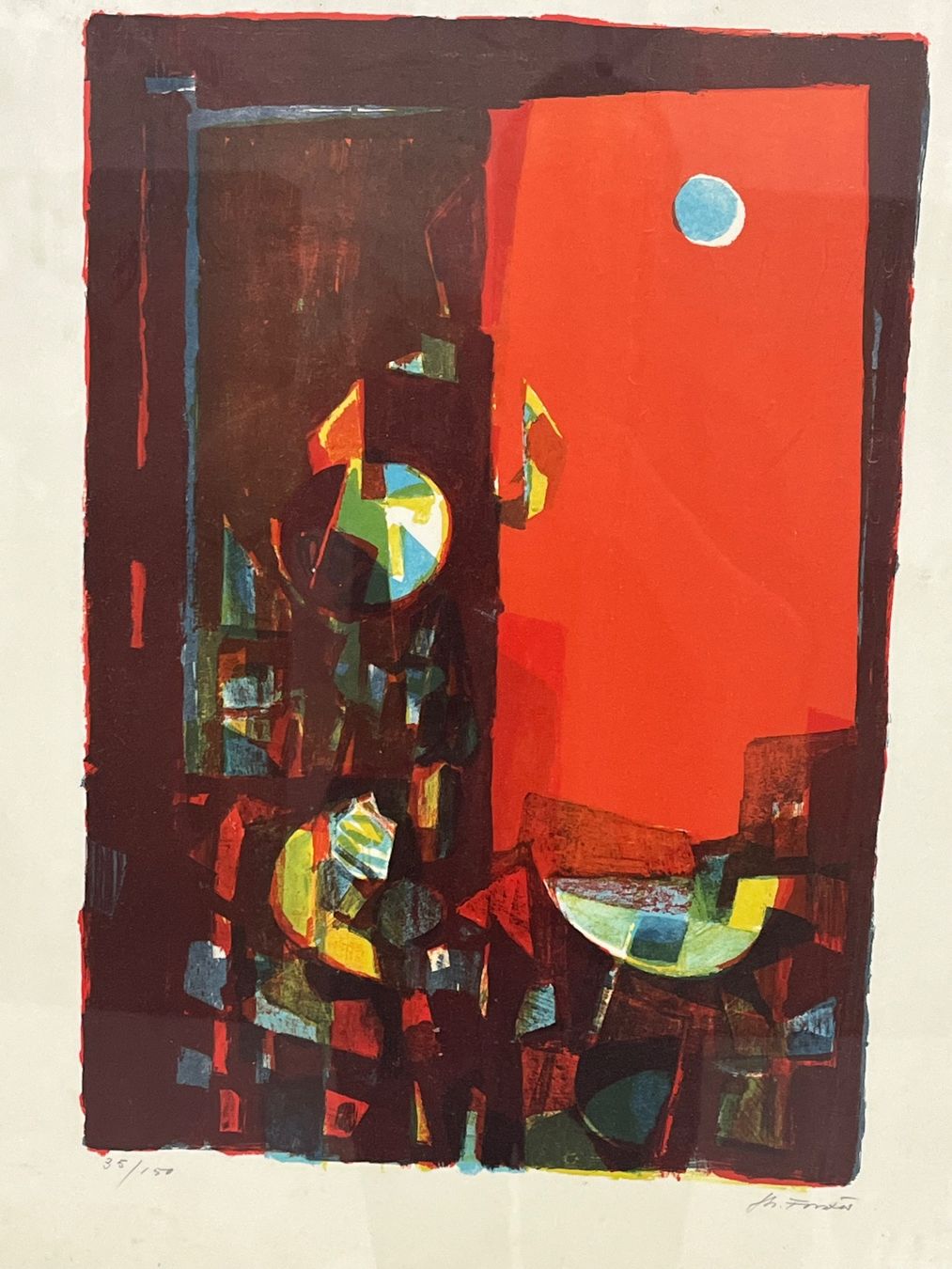Dipinti: HANS FORSTER LITHOGRAPHIE SIGNIERT NUMMERIERT – Usato da Basel venduto da PAUL_ART 1