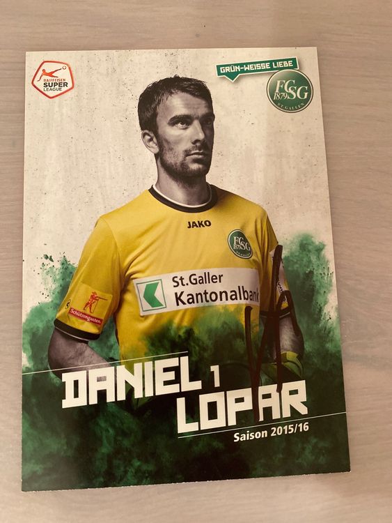Daniel Lopar FCSG Autogramm Kaufen auf Ricardo
