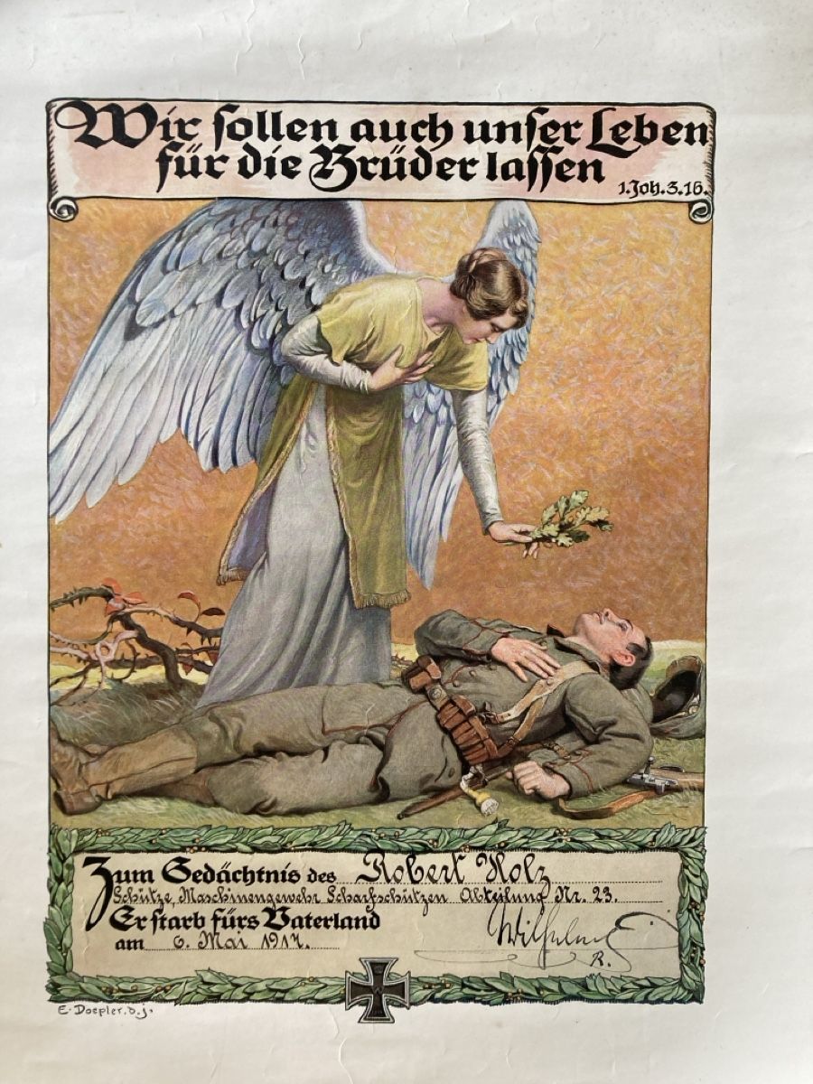 Grafica & Litografie: Schweizer Gedenkblatt 1914 – Difettoso da Herisau venduto da Sifgana 1