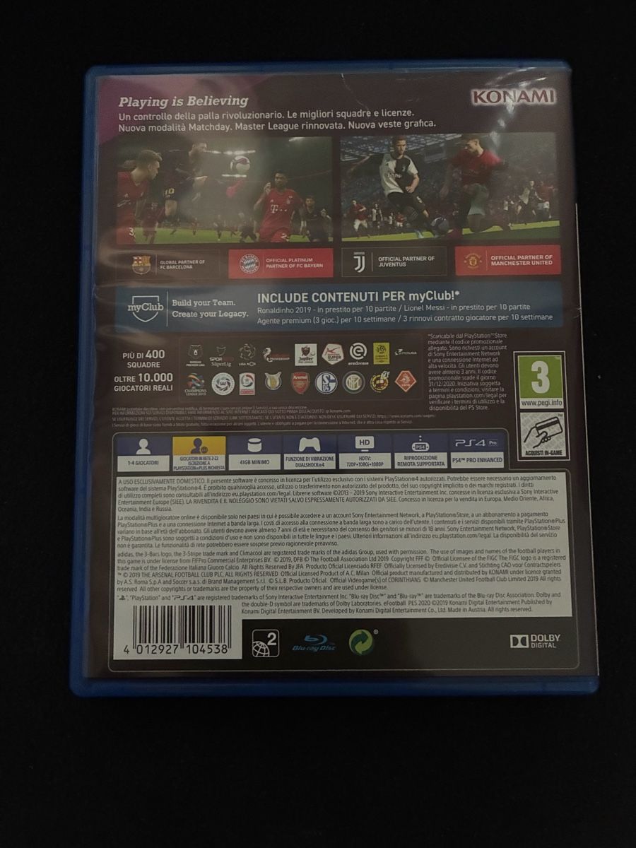Sony Spiele: eFootball PES 2020 PS4 Gioco – Neu (gemäss Beschreibung) aus Taverne von nad02026 1