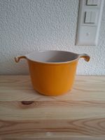vintage Le Creuset Topf Frankreich, Orange, Gusseisen
