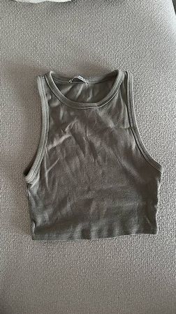 Crop Top H&M (M) olivgrün