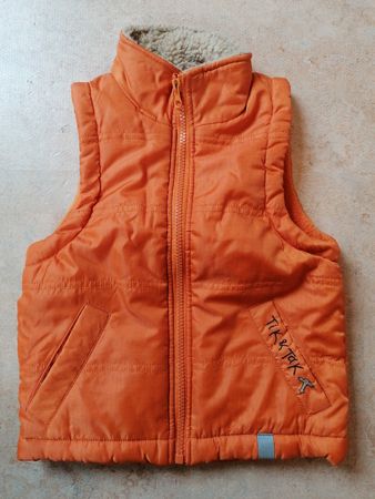 Tik&Tak Kinder Weste Gr. 98 orange Übergangsjacke Jungen