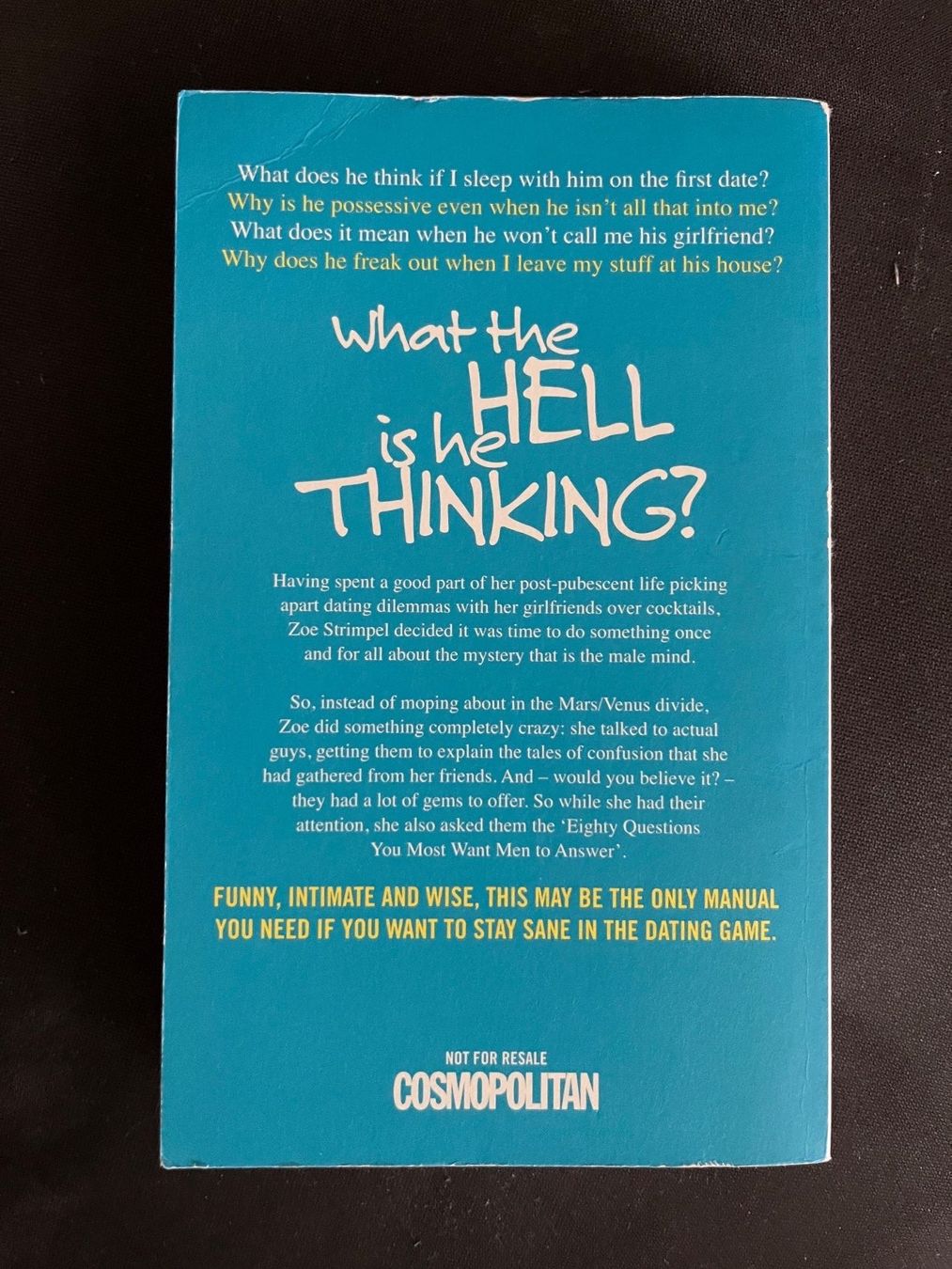 Bücher: "What the hell is he thinking" by Zoe Strimpel – Gebraucht aus Zürich von Bora_0506 1
