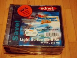 Lot de 10 CD-R Ednet LightScribe 700MB 80 min NEW 