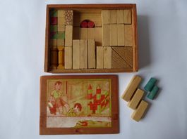 Nostalgie Baukasten, Holz, 580 Gramm, antik