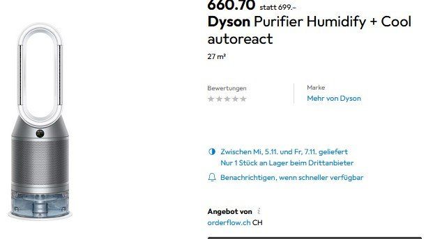 Dyson Ventilatori: Dyson PH01 Hot - Cool Lüfter / ventilateur – Usato da Collonges venduto da arashee 1