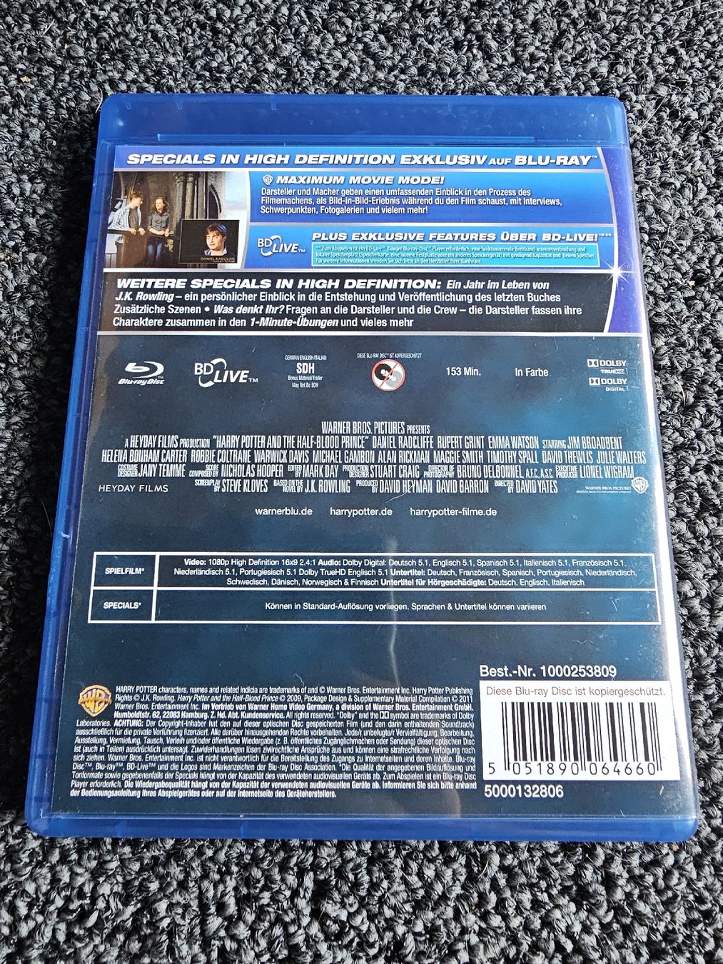 Tutti i DVDs: Harry Potter Halbblutprinz Blu-ray – Usato da Ruswil venduto da jan_bxl5 1