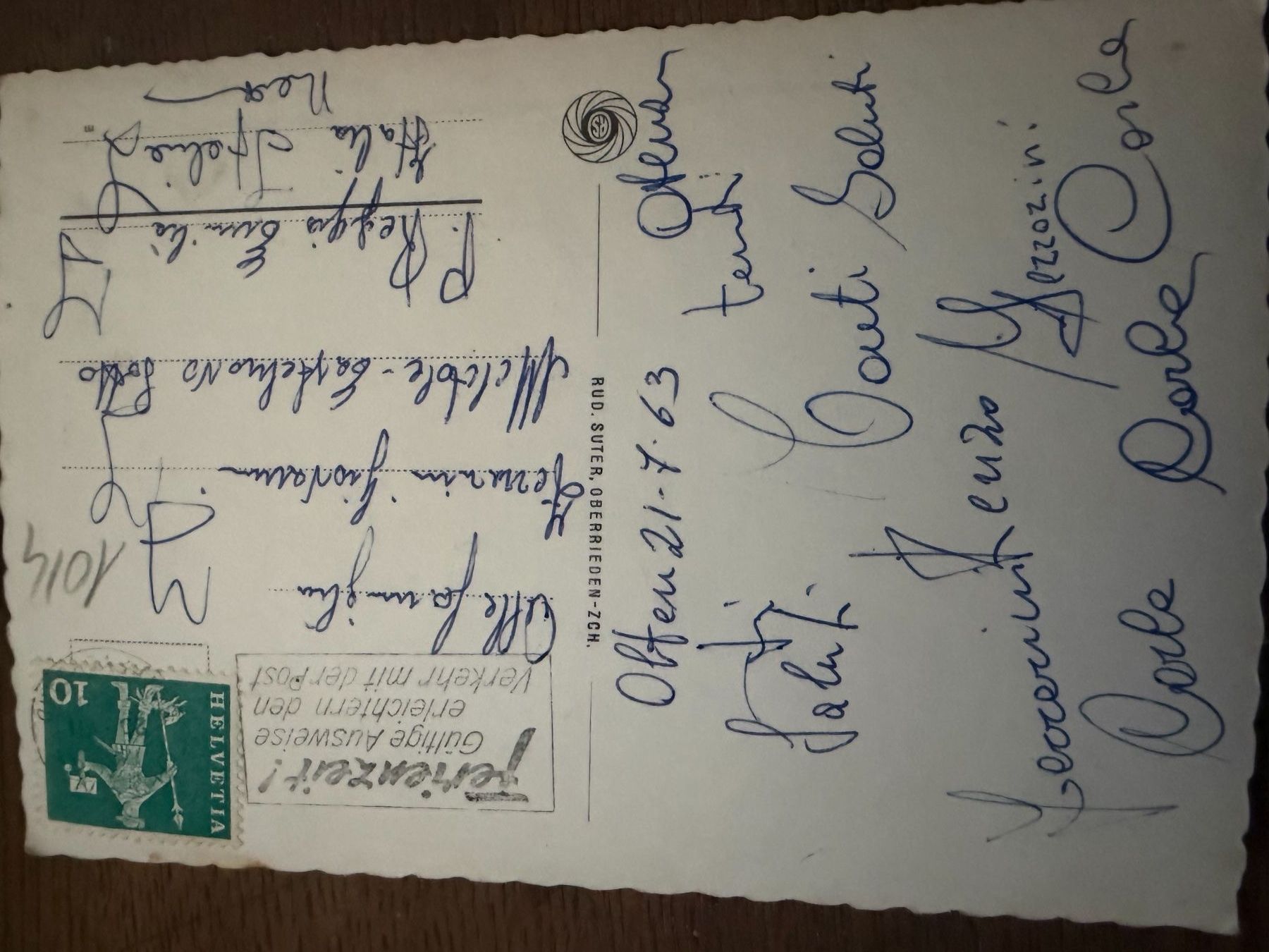Cartes postales: OLTEN- Ansichtskarte – D'occasion à Tegerfelden par siebenmacky 1