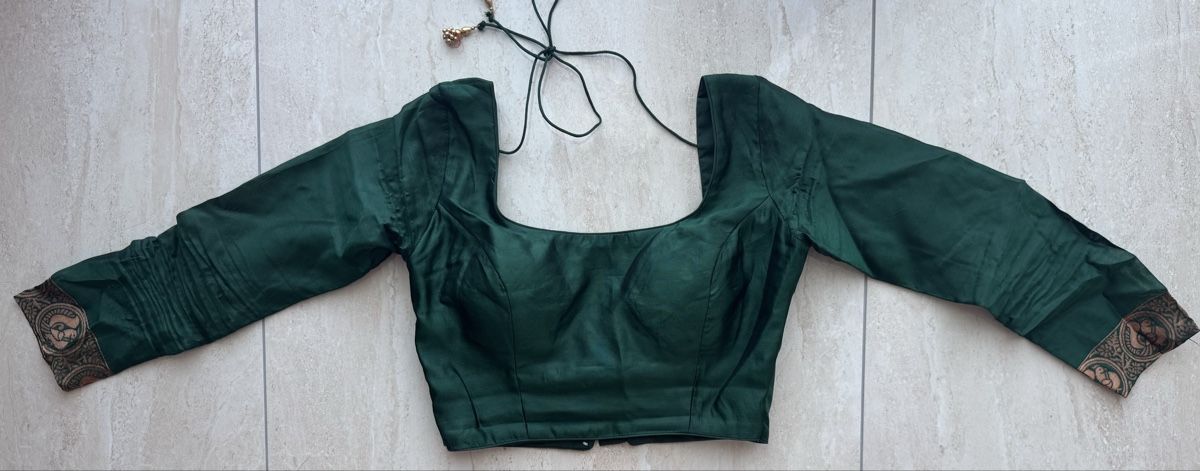 Vestiti: Sari mit Bluse dunkelgrün – Nuovo (secondo la descrizione) da Wichtrach venduto da Alyasahana 3