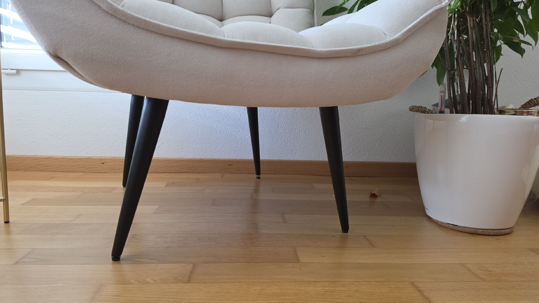 Beliani Sessel: Sessel beige, 75x75cm, Höhe 93cm – Gebraucht aus Jona von bele19 1