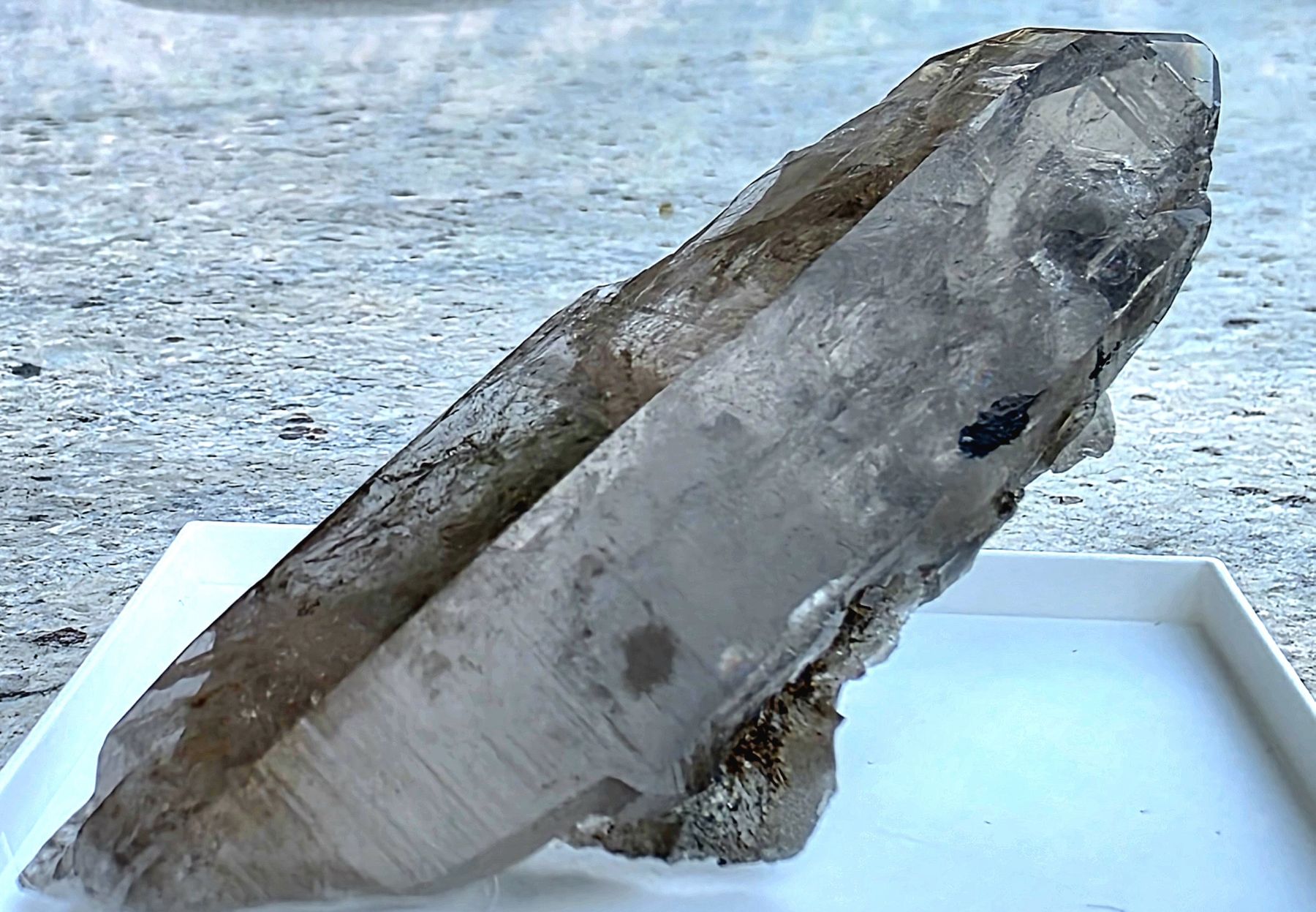 Mineralien & Heilsteine: Heller Rauchquarz mit Hämatit – Gebraucht aus Glis von nbu_65ys 3