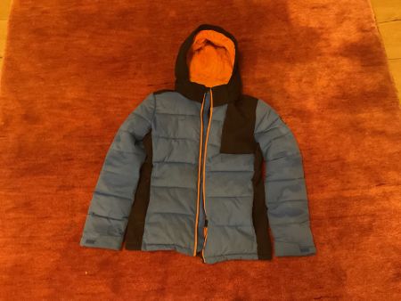 Brunotti Winterjacke blau schwarz gebraucht getragen