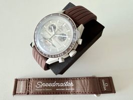 OMEGA x SWATCH Mission to Saturn "Brown Lines"+cord bracelet