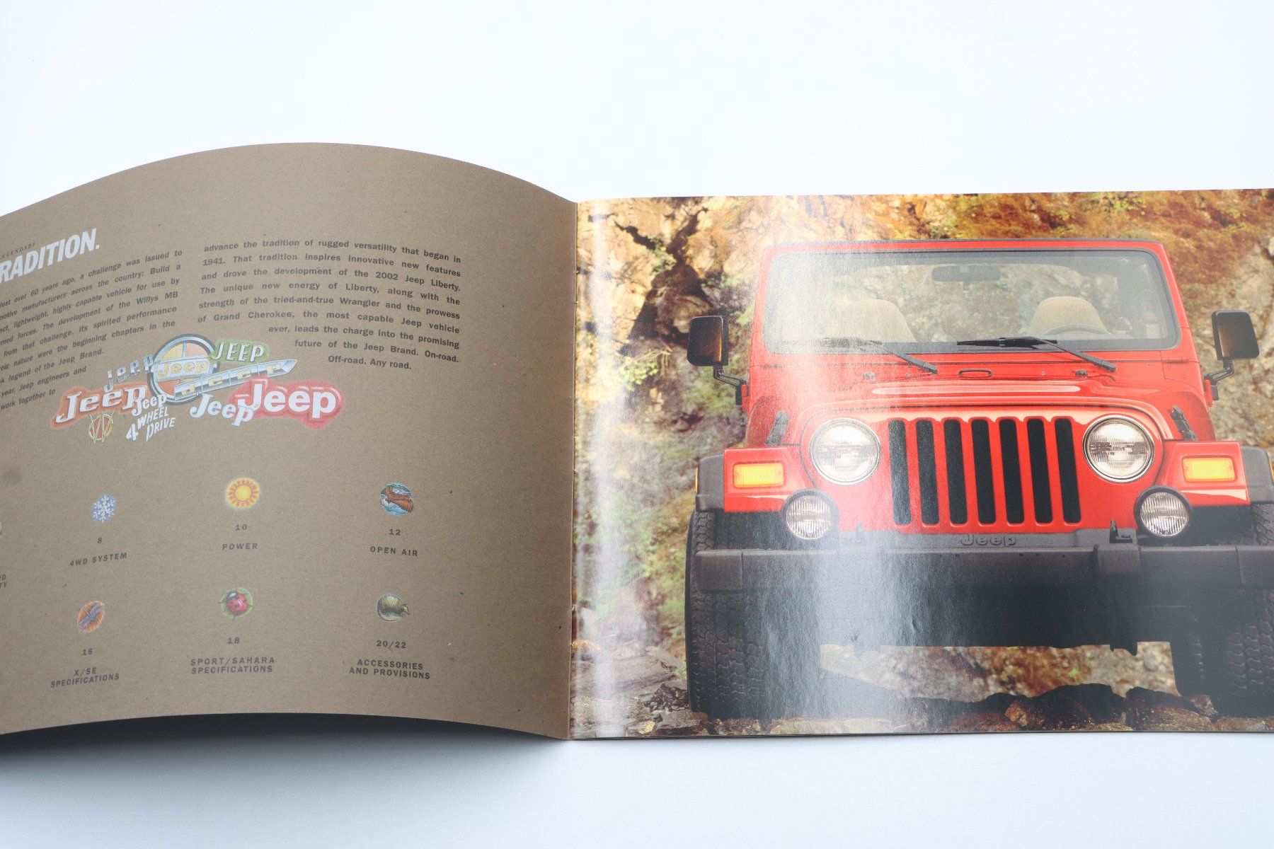 Jeep Documenti: Jeep Wrangler 2001 Prospekt – Usato da Bühl b.Aarberg venduto da Collectorpassions 2