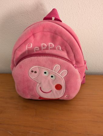 Kinder Rucksack Peppa Wutz rosa Plüsch Rucksack gut erhalten