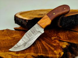 Geprüft! B Knife Faltenstahl DAMASCUS Damast Jagdmesser