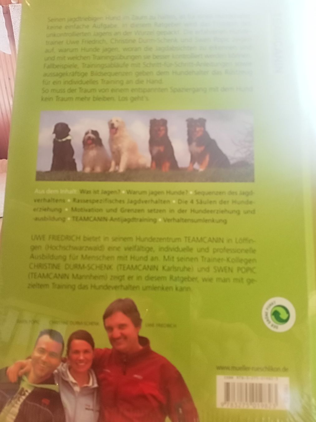 Bücher: Friedrich: Antijagd-Training – Neu und originalverpackt aus Oftringen von Myti 1