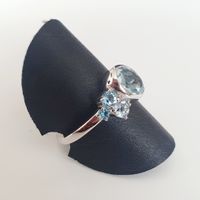  925 Silberring  mit schmucksteinen Gr. 18 mm