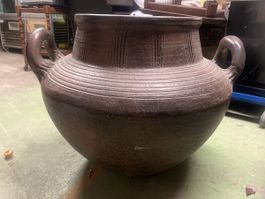 Rustikale Palmen Vase, Top für Aussen o.Innen