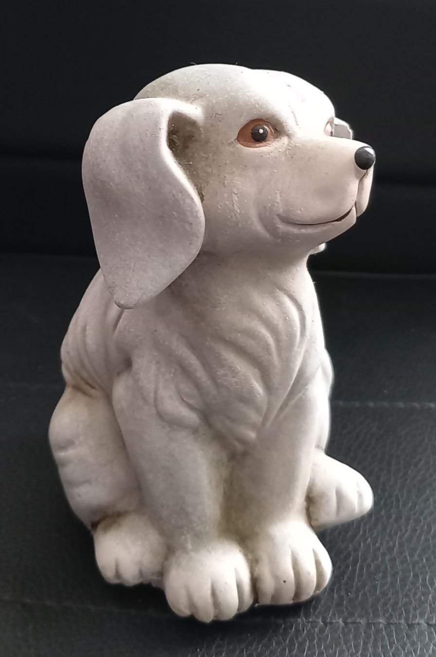 Figurines: Keramik Hund Figur weiss, grau – D'occasion à Hünibach par rut_l6ht 1