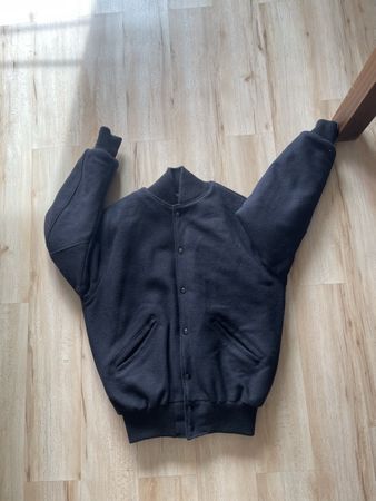 Veste DeLong style bomber noire  M 80% laine 20% nylon