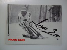 HANS ENN  (AUT) SKISTAR  HANDSIGNIERT AK