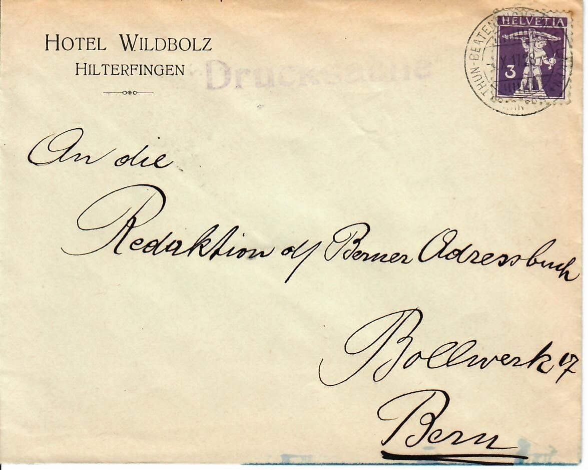 Tous les timbres: Brief, Hilterfingen – D'occasion à Hochdorf par Ziegel-16