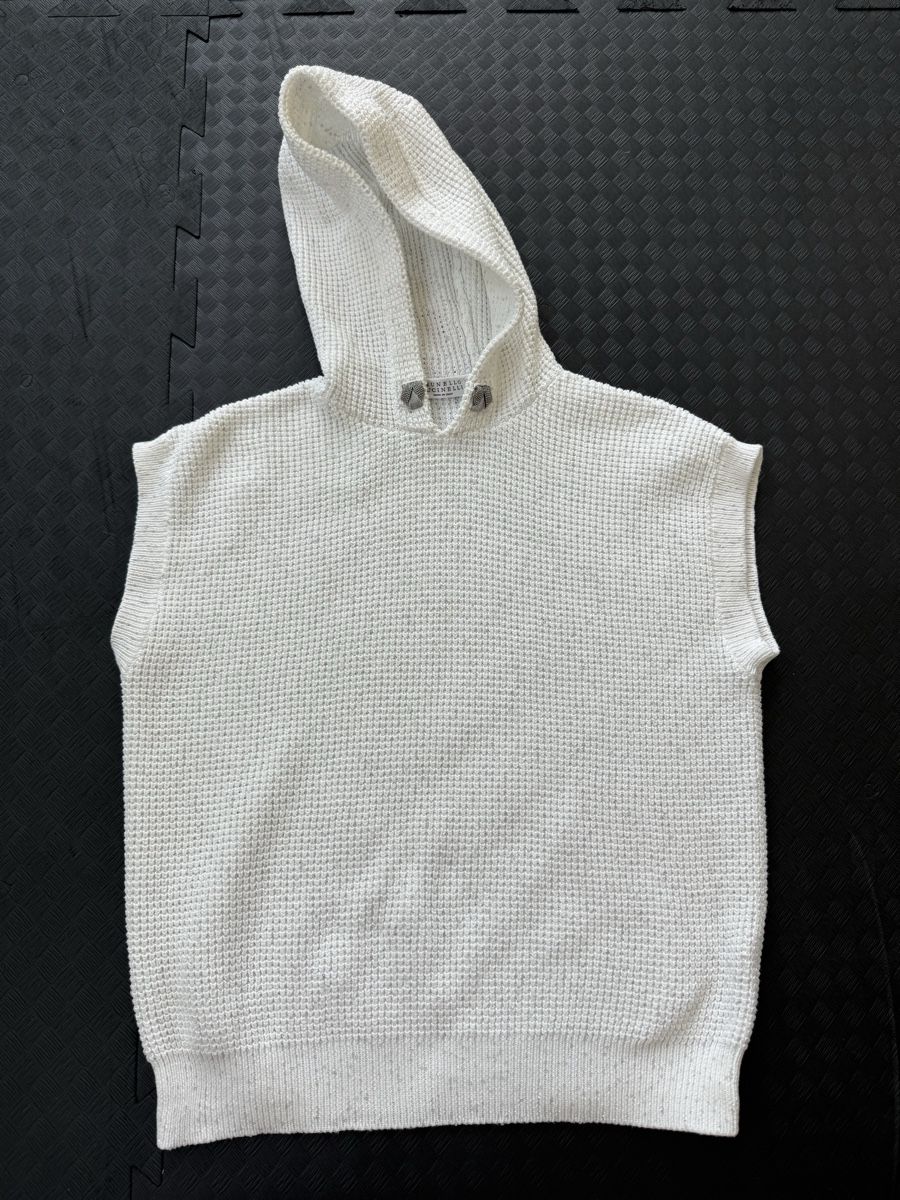 Brunello Cucinelli Autres vêtements fille: BRUNELLO CUCINELLI ärmelloser Kapuzenpullover Baumwolle XS – D'occasion à Zürich par Nellyville73