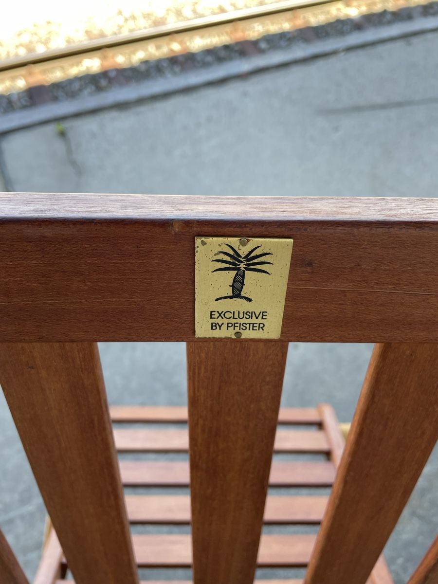 Pfister Sedie: 4 Gartenstühle Holz Pfister – Nuovo (secondo la descrizione) da Bern venduto da sinay01 3