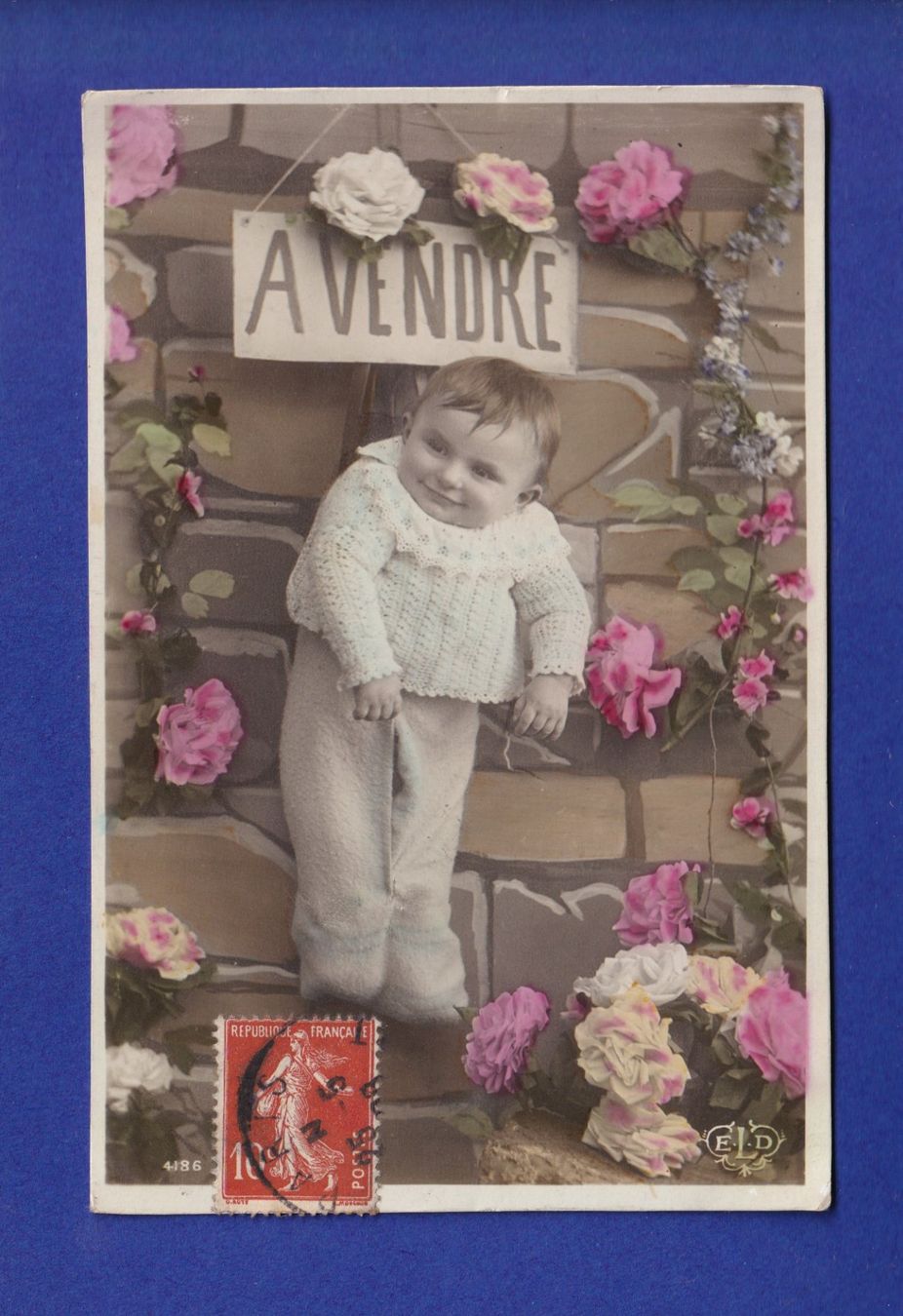 Cartoline postali: ENFANT - Bébé à vendre ! – Usato da Pully venduto da nicecards-shop