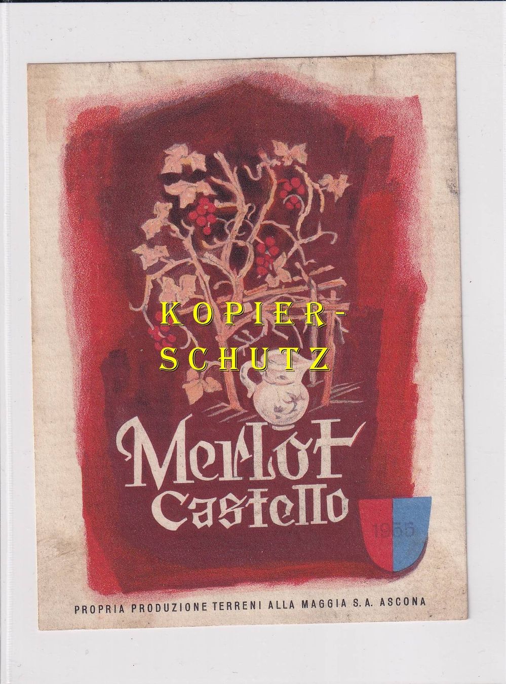 Papiere: Etikette - Merlot Castello /bd – Gebraucht aus Hombrechtikon von Rudolf07