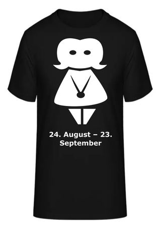 T-Shirt Sternzeichen Jungfrau