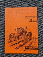Original Betriebsanleitung Bucher Traktor D2000