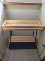 Holz Pflanzenständer 2-stöckig mit Tablett