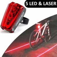 FAHRRADRÜCKLICHT MIT LASERFÜHRUNG + LED