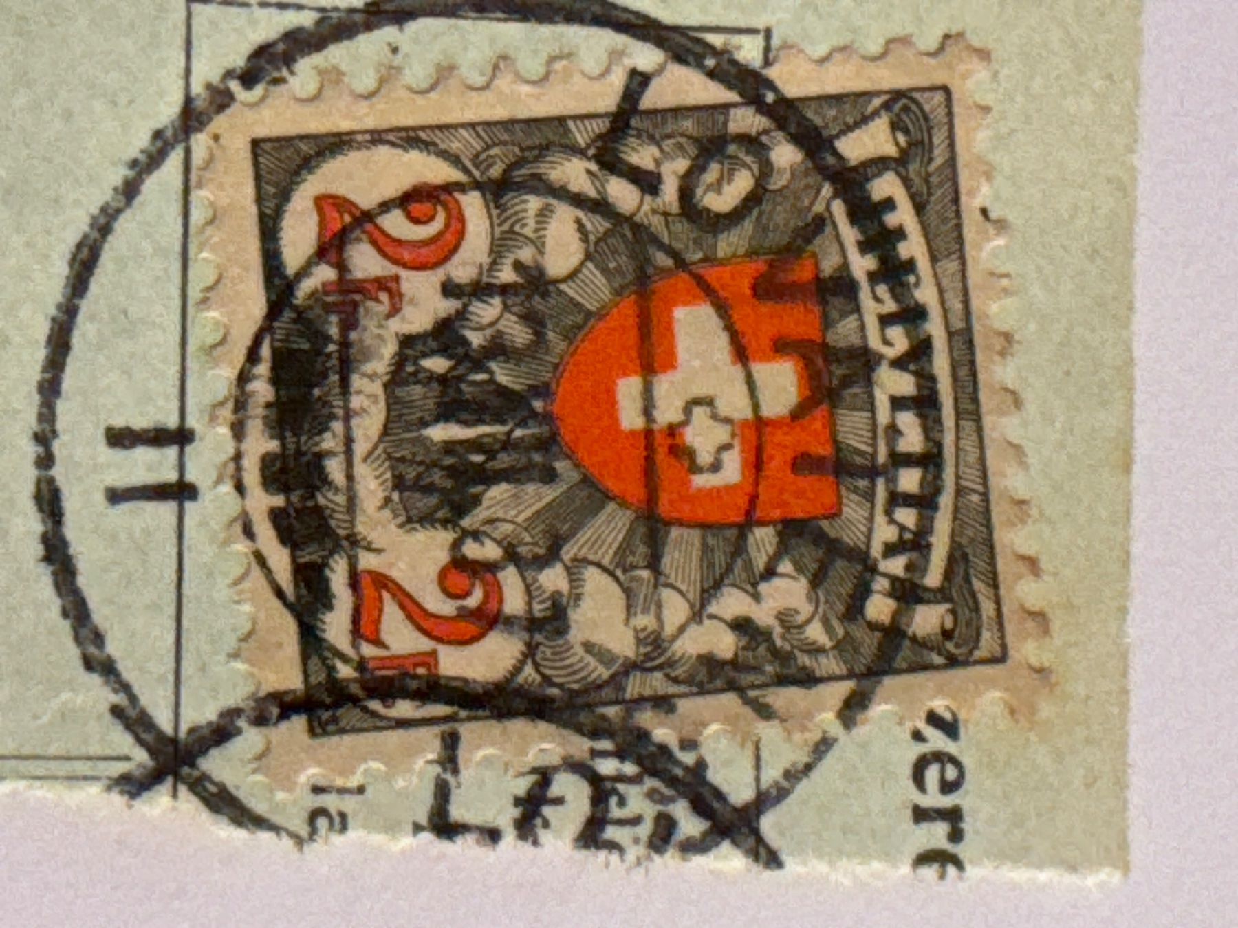 Alle Briefmarken: 1937 Altschweiz, gestempelt – Gebraucht aus Küssnacht am Rigi von SUOMIMASTER 3