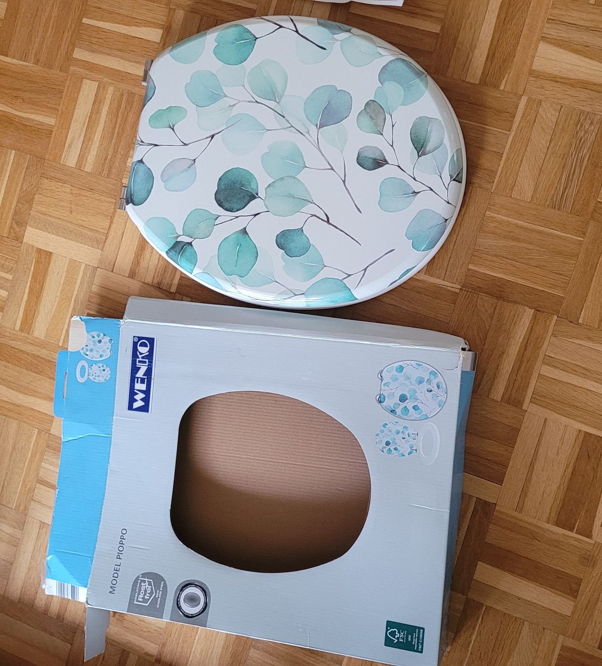Wenko WC: WC-Sitz WENKO Pioppo Eukalyptus Neu – Nuovo (secondo la descrizione) da Urdorf venduto da smueller77 1