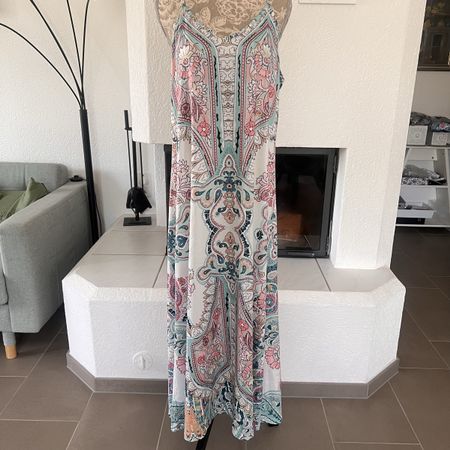 Maxikleid mit Blumenprint Gr. XL